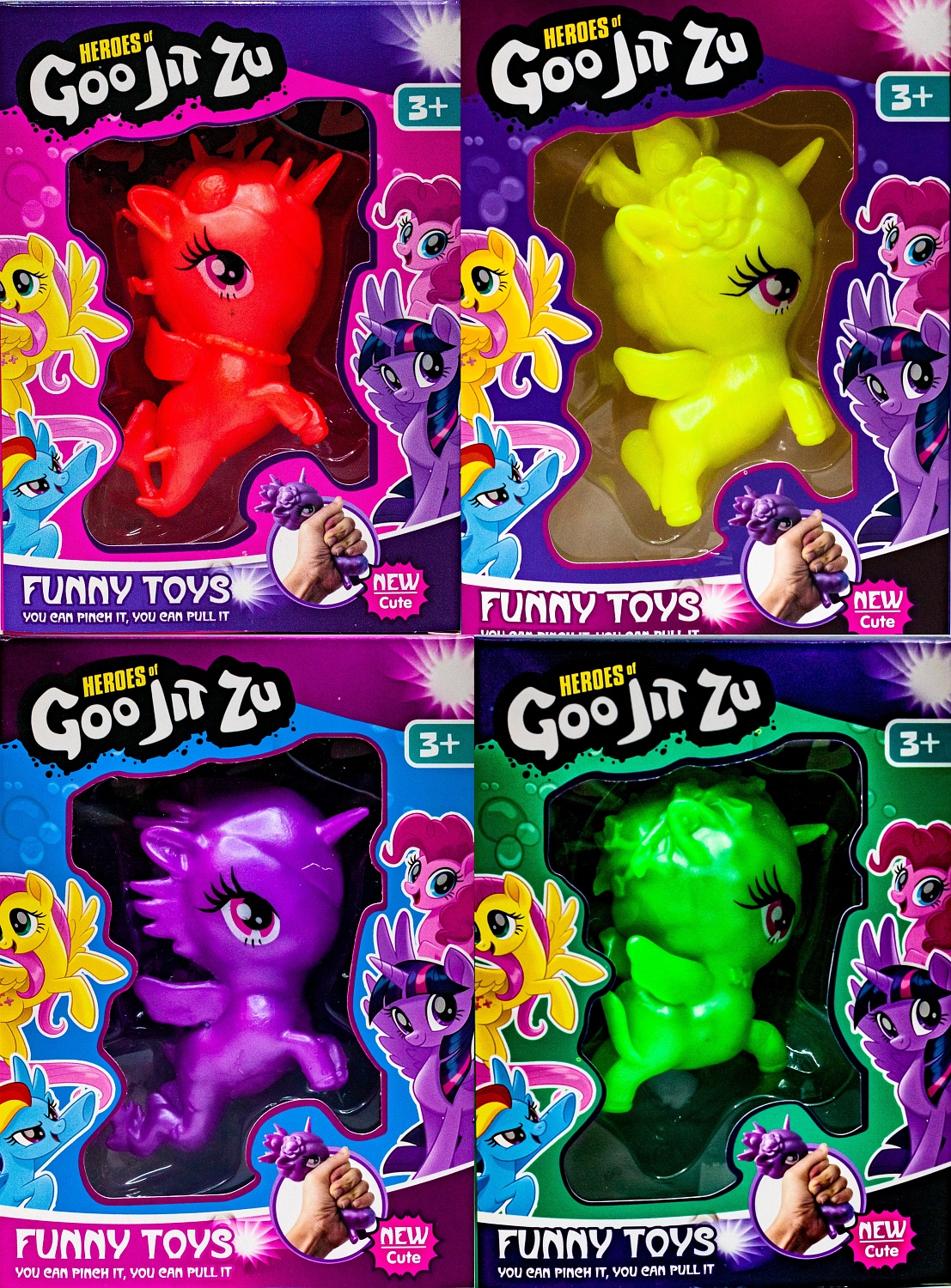 Растягивающиеся фигурки от «GooJitZu»  My Little Pony